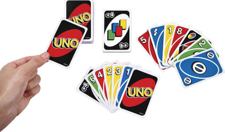 Jeu de cartes UNO - les motifs peuvent varier