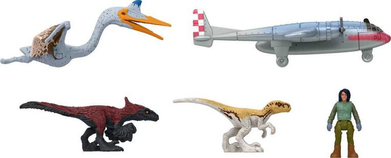 Jurassic World: Dominion Mini Figures Themed Pack of 5 Dinosaur Toys