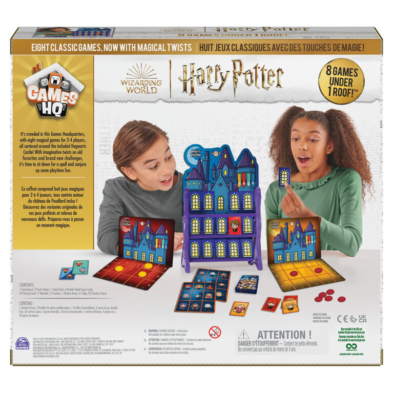 Wizarding World, Harry Potter Games HQ Checkers Tic Tac Toe Memory Match Go Fish Bingo Card Games Fantastic Beasts Gift