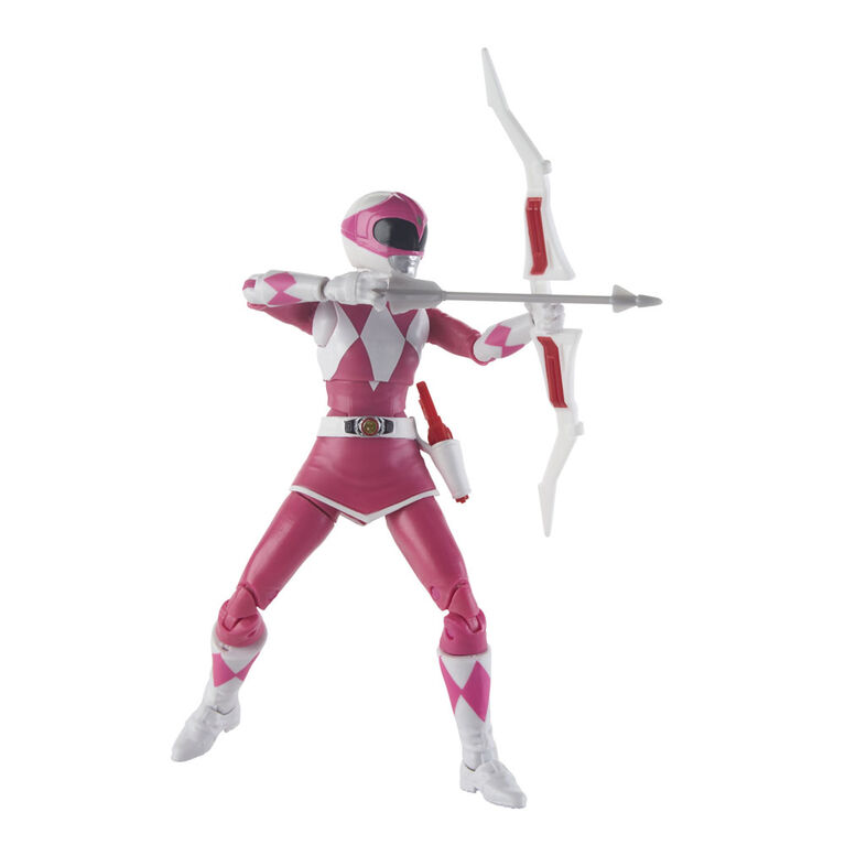 Power Rangers Figurine articulée de Mighty Morphin Ranger rose