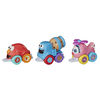 Sesame Street Tow and Go Friends Toy, 3 Linking Vehicles Featuring Elmo, Cookie Monster and Abby Cadabby - R Exclusive