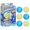 Nerf Super Soaker Hydro Balls 6-Pack, Reusable Water-Filled Balls Burst on Impact, Fast Refill, 2 Colors