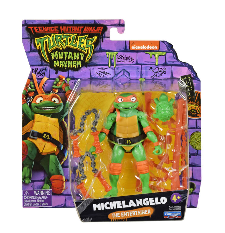 Les Tortues Ninja Mutantes: Mutant Mayhem Figure d'action de base Michelangelo