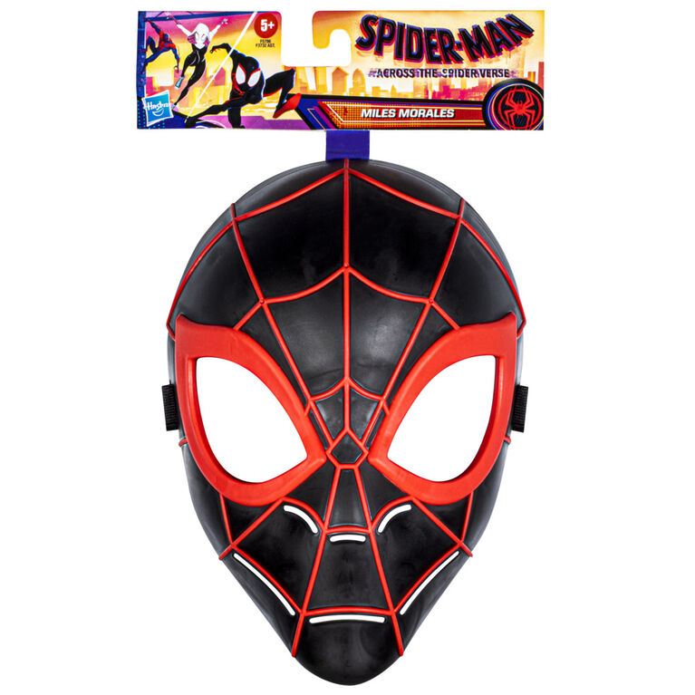 Marvel Spider-Man : Across the Spider-Verse, Masque de Miles Morales pour enfants, jouet de déguisement Marvel