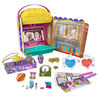 Polly Pocket Un-Box-It Playset, Movie Theater Theme, 2 Dolls, 15+ Surprises