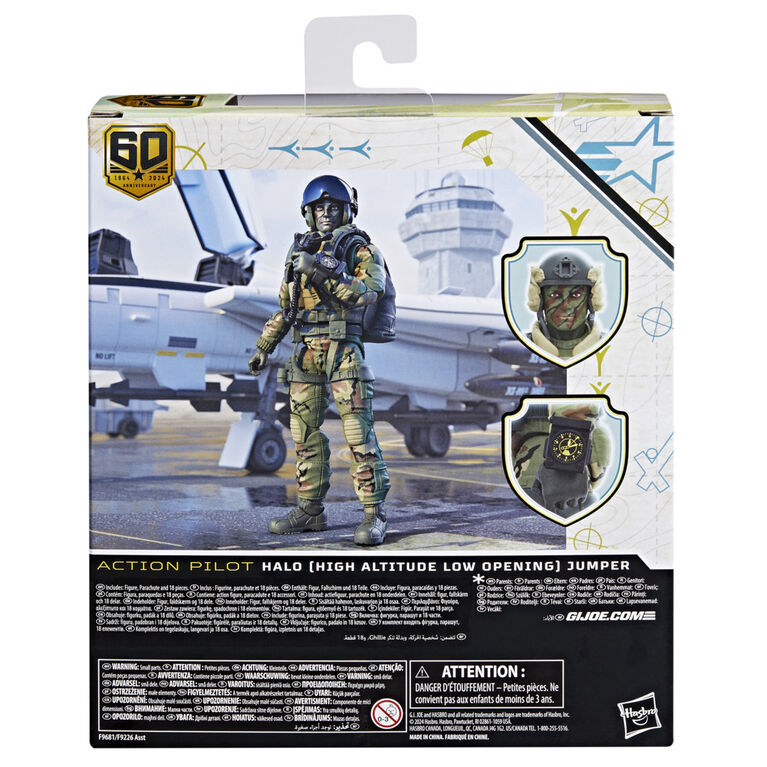 G.I. Joe Classified Series 60th Anniversary Action Pilot - HALO (High Altitude Low Opening) Jumper Action Figure