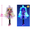 LOL Surprise OMG Dance Dance Dance Miss Royale Fashion Doll with 15 Surprises Including Magic Blacklight, Shoes, Hair Brush, Doll Stand and TV Package