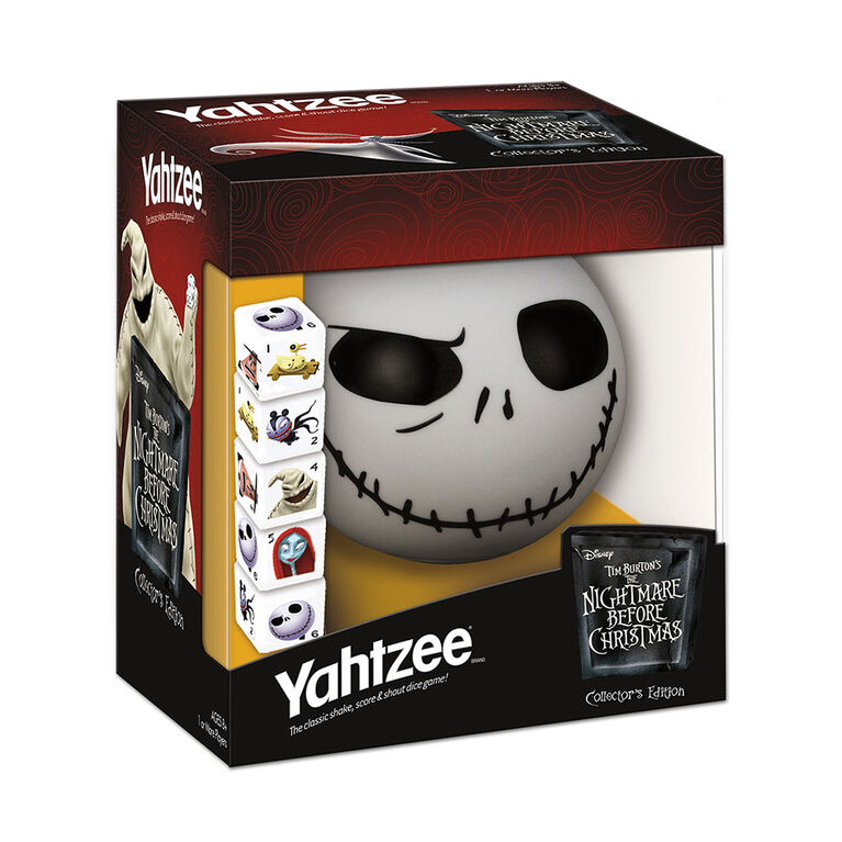 Yahtzee Game: Tim Burton's The Nightmare Before Christmas Collector's Edition Jack Skellington - English Edition