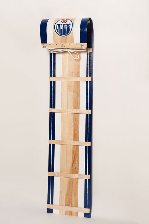 JAB - 6' Classic toboggan with NHL Oilers d'Edmonton team's logo