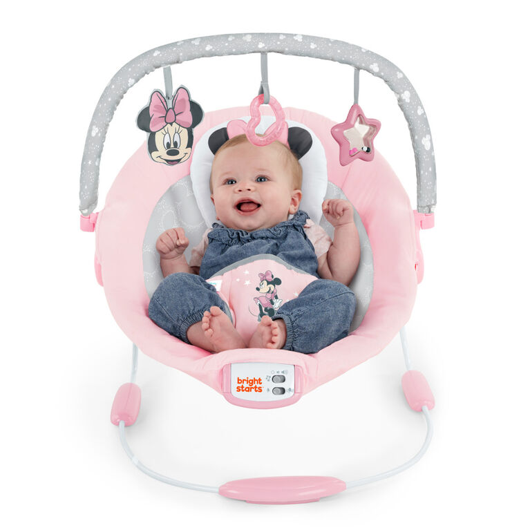 Bright Starts Disney Baby MINNIE MOUSE Rosy Skies Comfy Bouncer