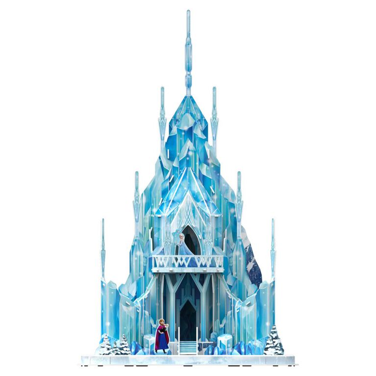 4D Build, Disney Princess, Frozen, Palais de glace d'Elsa, Puzzle 3D en papier, 73 pièces