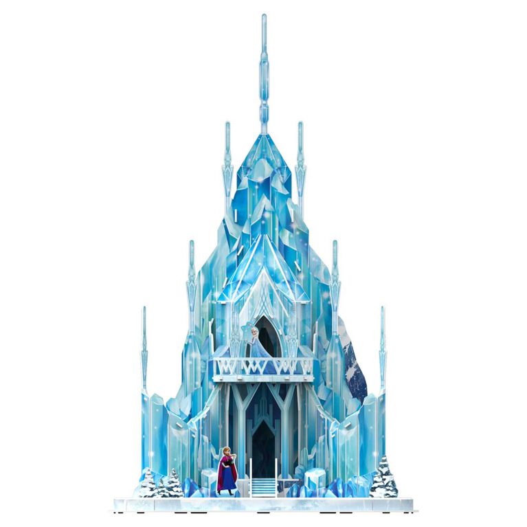 4D Build, Disney Princess Frozen Elsa's Ice Palace Paper 3D Puzzle Paper Model Kit, 73 Piece Paper Model Kit