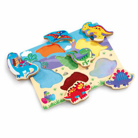 Woodlets Chunky Touch and Feel Dino Puzzle - R Exclusive