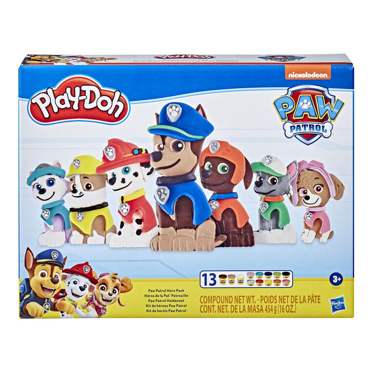 Play Doh Paw Patrol Hero Pack Arts And Crafts Toy With 13 Non Toxic Play Doh Colors Toys R Us Canada