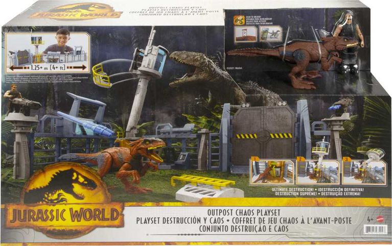 Chaos à l'avant-poste Jurassic World: Dominion, coffret de jeu de construction et de destruction