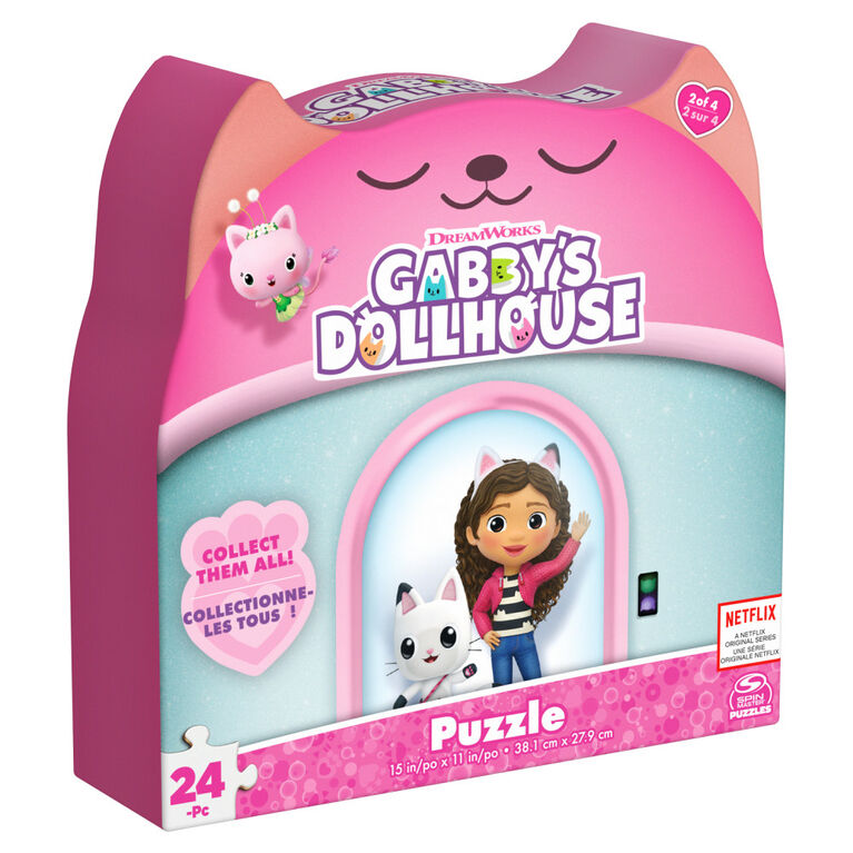 Gabby's Dollhouse, 24-Piece Jigsaw Puzzle Pajama Time DreamWorks Netflix Gabby's Dollhouse Toys 1 of 4 Kids Puzzles