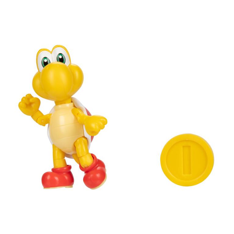 Nintendo 4" Figure - Red Koopa Troopa with Coin