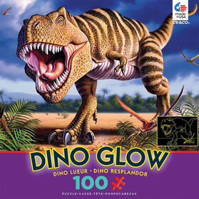 Ceaco: Dino Glow - T-Rex Glow in The Dark 100 Piece Puzzle