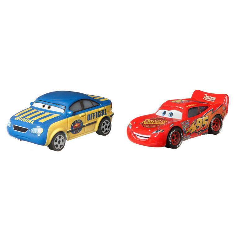 Disney Pixar Cars Race Official Tom and Lightning McQueen 2-Pack