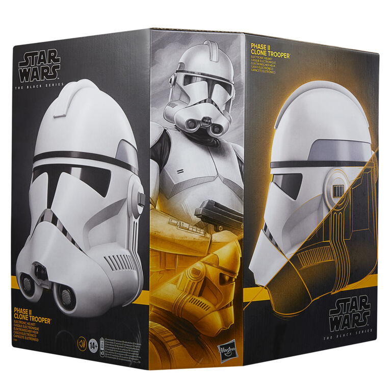 Star Wars The Black Series, The Clone Wars, casque électronique premium de Clone Trooper Phase II, article de collection