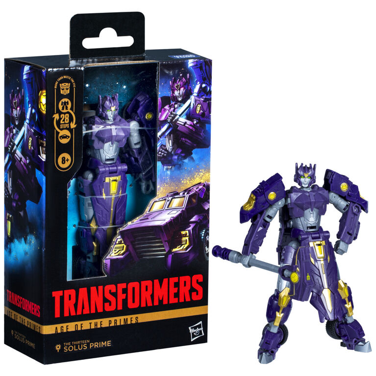 Transformers Age of the Primes, figurine The Thirteen Solus Prime classe Deluxe