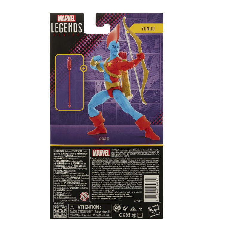 Hasbro Marvel Legends Series: Yondu Guardians of the Galaxy Comics Marvel Legends Action Figure, 6 Inch - R Exclusive