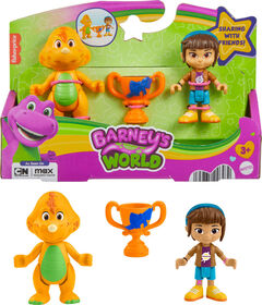 Fisher-Price Barney's World Barney's Friend Mel & Billy Dino Figure Set