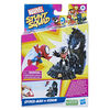 Marvel Stunt Squad Spider-Man vs. Venom Playset with 1.5 Inch Action Figures