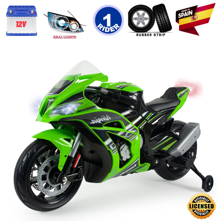 KidsVip 12V Injusa Kawasaki Ninja ZX-10R Ride-On Motorcyle