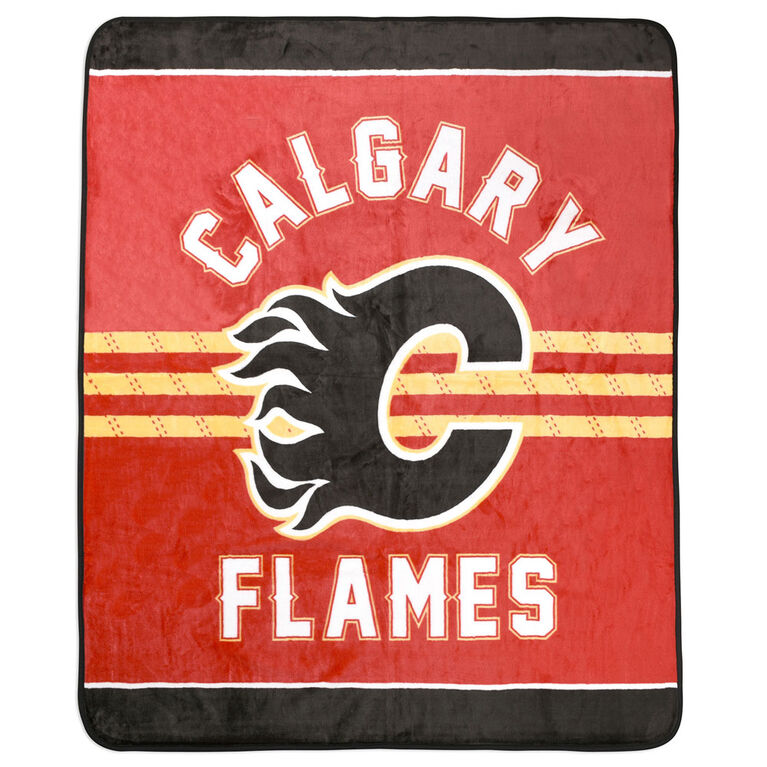 Couverture de velours luxe LNH Flames de Calgary Toys R Us Canada