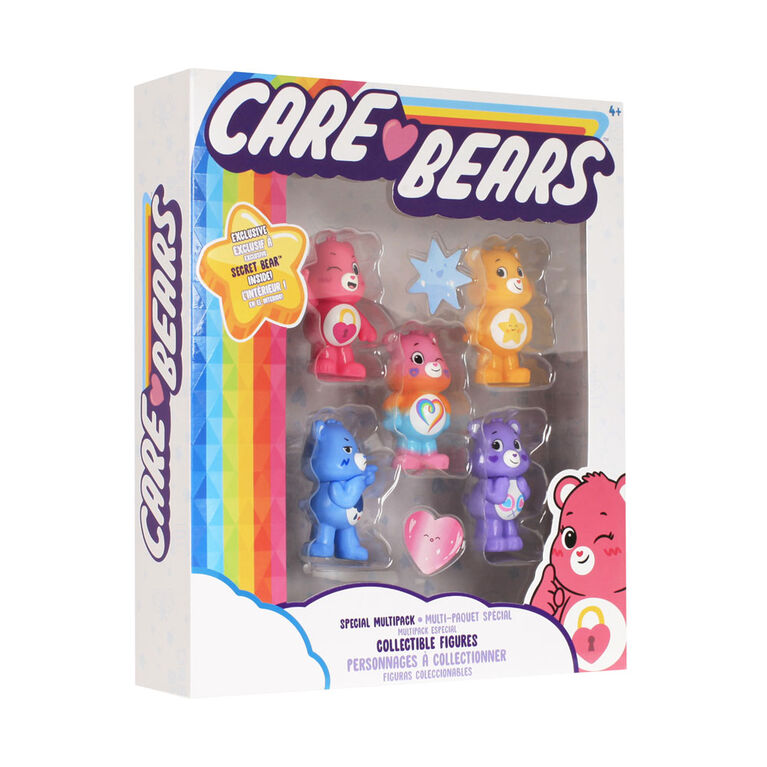 Care Bears - Multipack de figurines à collectionner - 5 Care Bears dans un seul pack - Notre exclusivité