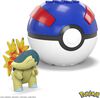 MEGA Pokemon Cyndaquil building set with 28 pieces and Poke Ball