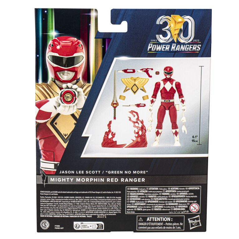 Power Rangers Lightning Collection Remastered Mighty Morphin Red Ranger 6 Inch Action Figure