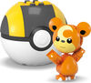 MEGA Pokémon Teddiursa Building Toy Kit, Poseable Action Figure (24 Pieces)