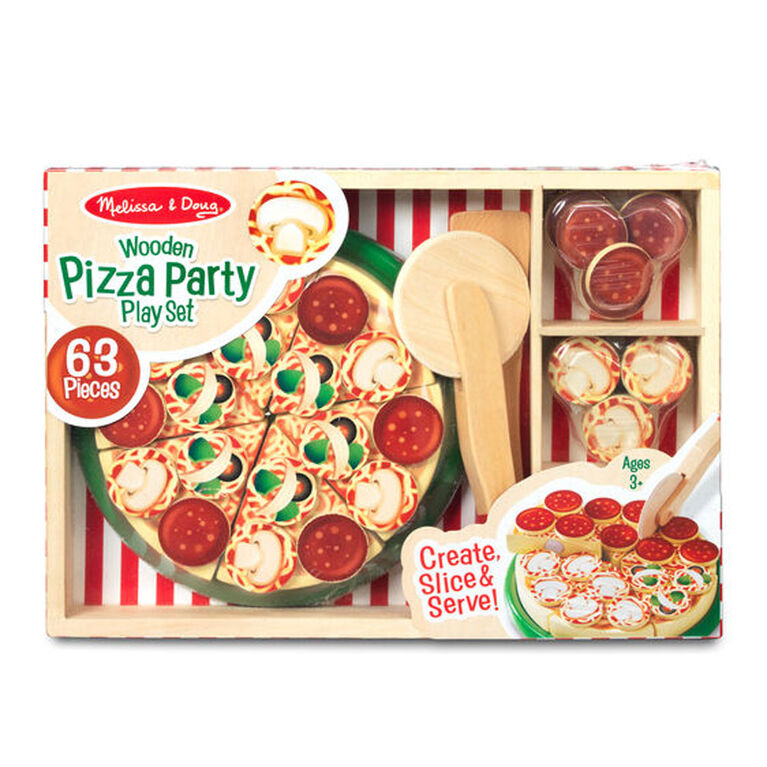 Melissa and Doug Wooden Pizza Party Playset