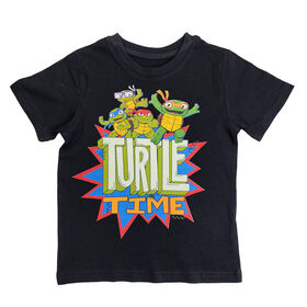 TMNT Short Sleeve Tee - Black - 3T