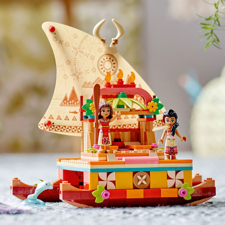 LEGO  Disney Moana's Wayfinding Boat 43210 Building Toy Set (321 Pieces)
