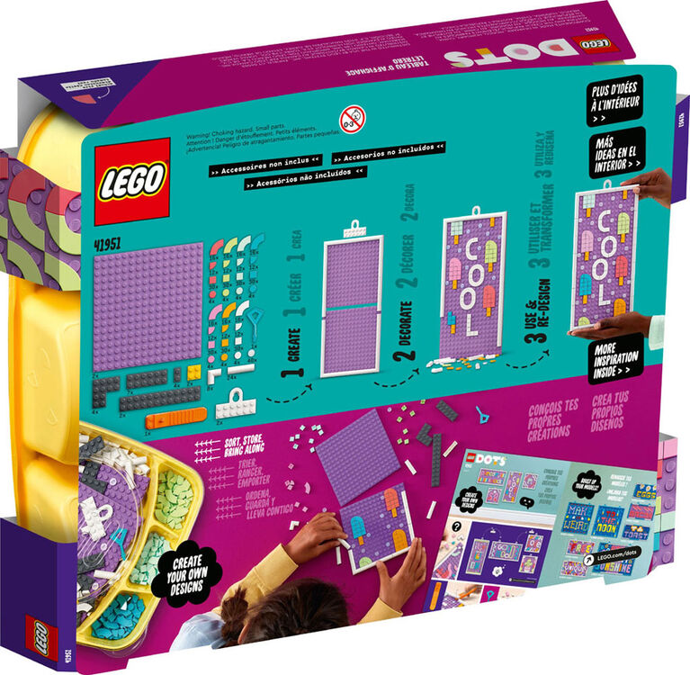 LEGO DOTS Message Board 41951 DIY Craft Decoration Kit (531 Pieces)