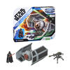 Star Wars Mission Fleet, Darth Vader et chasseur TIE avancé, classe stellaire, figurine de 6 cm avec véhicule