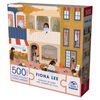 Spin Master Puzzles, Weekday in Town Jigsaw Puzzle 500 Pieces by Artist Fiona Lee with Wall Decor Poster