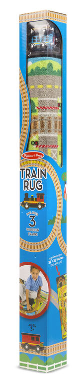 Melissa & Doug Around the Rails Train Rug - styles may vary
