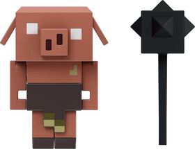 Minecraft Legends Piglin Figurine articulée avec fonctions d'attaque et accessoire
