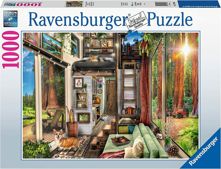 Ravensburger Le Tiny House de la Foret de Redwood 1000pc Puzzle