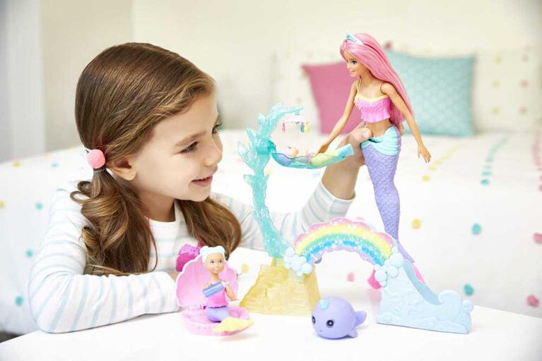 Barbie - Dreamtopia - Poupees et coffret de jeu - Pouponnière des sirènes