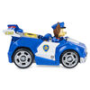 PAW Patrol, Véhicule transformable de luxe du film avec figurine Chase articulée à collectionner