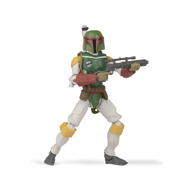 Star Wars Galaxy of Adventures Boba Fett Toy 5-inch Scale Action Figure with Fun Projectile Feature