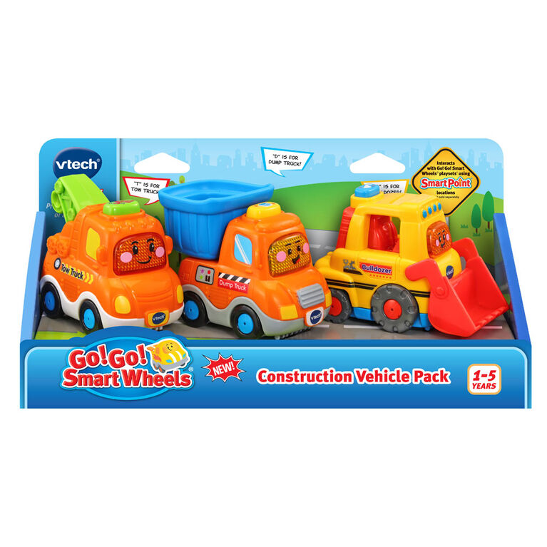 VTech Go! Go! Smart Wheels Construction Vehicle Pack - English Edition