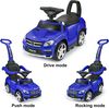 Voltz Toys Mercedes-Benz AMG GL63 4-in-1 Push Pedal Car, Blue