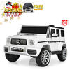 KidsVip 24V Kids & Toddlers Mercedes G Series 4WD Ride on car w/Remote Control - White - English Edition