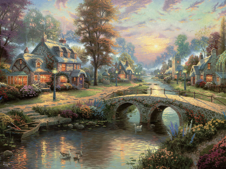 Ceaco 8 in 1 Thomas Kinkade Studio Collection Jigsaw Puzzle Set